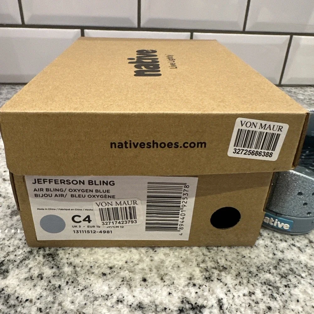 Girl‎ Native Jefferson GlitterAir bling Light Blue  4 C4 Water Sun Sugarlite New